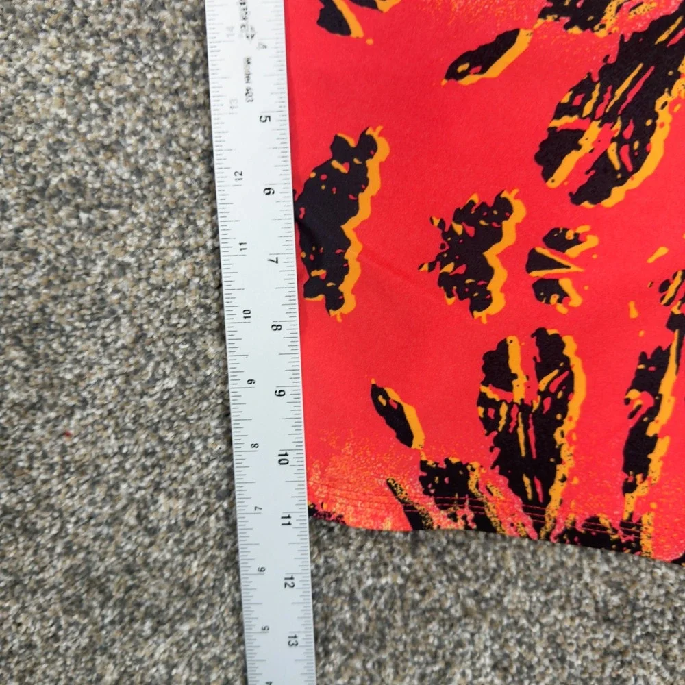 Quiksilver Mens Board Shorts Size 30 Neon Tie Dye Print Swim Trunks Orange Green